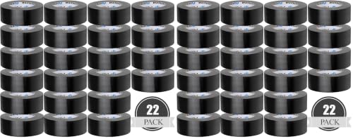Image of Oleitodh 44 Pack Black Duct Tape Bulk, 2 Inch Heavy Duty (Total 660 Yards), Strong No Residue All-Weather Tape, Tear by Hand, Multi-Use for Indoor