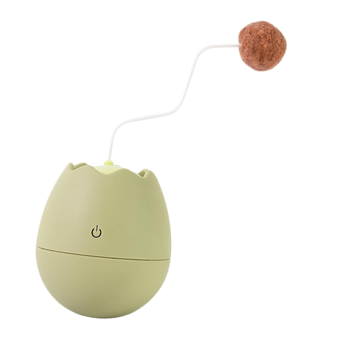 Abaodam Jouet Interactif pour Chat Design Coquille Œuf Électrique Rotatif Stimule Instinct De Chasse Jouet Créatif pour Chaton