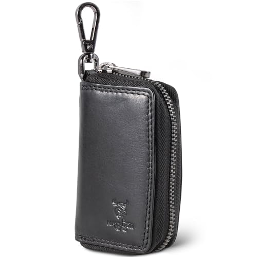 MATADOR Schlüsselmäppchen Leder #BARI mit edler Geschenk Box, Elegante Autoschlüssel...