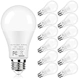 12-Pack A19 LED Light Bulbs, 100W Equivalent Bulbs, 13W 5000K Daylight White LED Bulbs with Standard