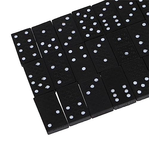 Juego de Domino Negro de Madera 28 Piezas miniatura 7