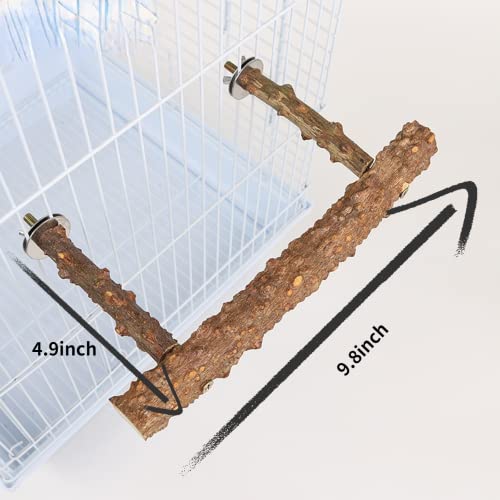 Image of Natural Pepper Wood Bird Perches for Parrot - Wooden Bird Parrot Stand Branches Parakeet Cage Perch Accessories for Small Birds Budgies Cockatiels Conure Lovebirds