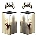 AXDNH Funda Protectora De Piel para Gamepad para Xbox Series X, Pegatina De Vinilo para Consola Xbox Series X Y 2 Controladores - Diseño De Calavera A La Moda,0719