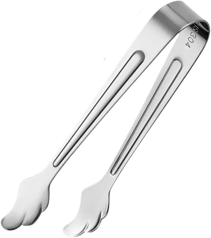 Stainless Steel Food Tongs Multi Purpose Food Tongs Barbecue Tongs Stainless Steel Steak Tongs Stainless Steel Durable Versatile Use Kitchen Cooking Utensils Party Buffet Clip Kitchen Accessories(Silv