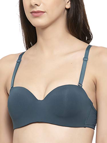 Image of Brachy Women's Every Day's Padded Underwired Demi Cup Bra T Shirt Padded Underwired Pushup Bra 85% Poly Cotton, 15% Elastane