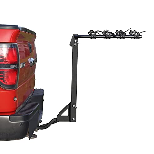 Image of Young 4 Bike Rack - Bicycle Racks Mount Carrier for Cars, SUV and Minivans with 2 inch or 1-1 /4 inch Hitch Receiver, Easy Assembly and Safe Locking