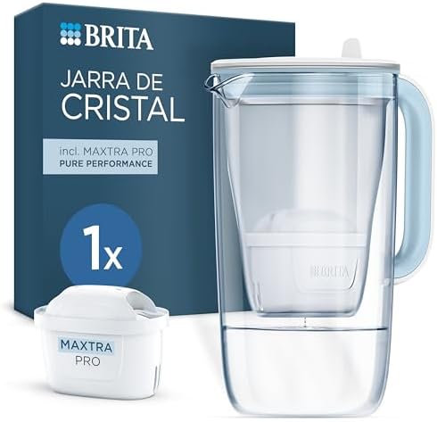 BRITA Jarra de cristal azul (2,5L) incl. 1x filtro MAXTRA PRO All...