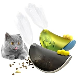 AcceLeah Cat Catnip Toys Cat Puzzle Toys Tumbler Interactive Cat Toys for Indoor, Cat Puzzle Feeder, Funny Kitten Treats