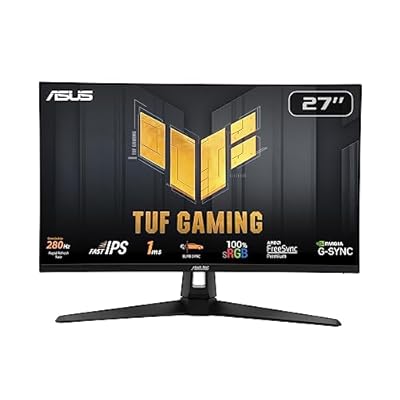 ASUS Monitor TUF Gaming VG279QM1A 27"  Full HD  1920x1080   280Hz  OC   Fast IPS  ELMB Sync  1ms  GTG   Freesync Premium  compatible con G-Sync  Overdrive Variable  100% sRGB  HDR 
