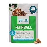 VetIQ Hairball Treatment for Cats, Hairball Remedy Crunchy and Creamy Cat Treats for Furball Control and Relief, Chicken Flavor, 3.7oz