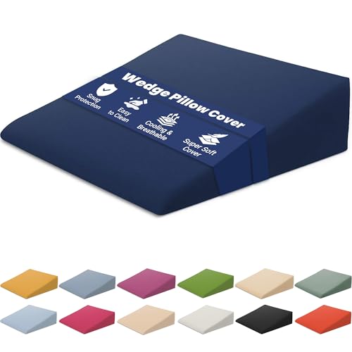 Xtreme Comforts Wedge Pillow Cover - Allergy-Friendly & Easy to Clean Cover - Fits Our (27