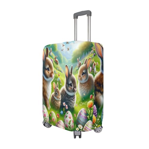 Joisal Easter Eggs Suitcase Protector Cover Tsa Approved Fit 18-32 Inch Luggage3