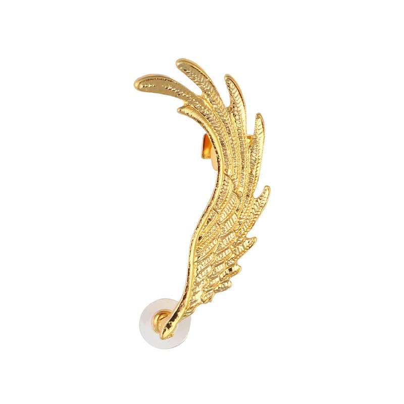 SOHI Womens Wing Cuff Earring For Casual Wear | Metallic Gold Colour | Alloy Material | Push Back Closure | Gold-Plated Cuff Earrings | Earrings For Women and Girls (B0D83W76YB) Amazon Price History, Amazon Price Tracker
