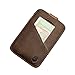 Produktbild SECUREFY® Micro Coin - TÜV zertifiziertes RFID Slim Wallet - Kreditkartenetui aus hochwertigem Leder für bis zu 8 Karten mit Reißverschluss - Soft Touch Leder - Braun