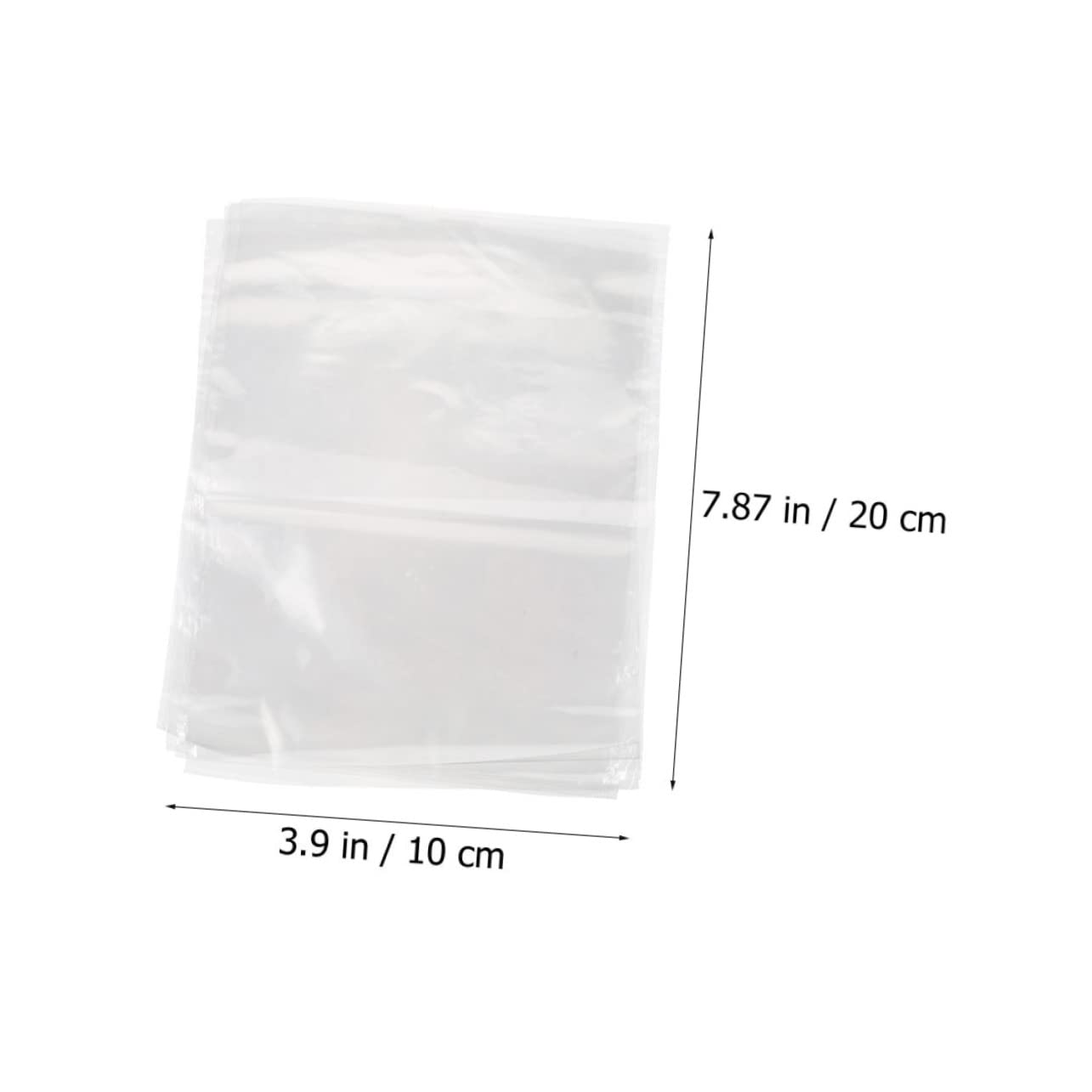 NAMOARLY 200pcs Pof Heat Shrink Bags Crystal Safe Sturdy Space-Saving Perfect for Packaging Displaying Shoes Wine Bottles