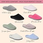 Dearfoams Women's Memory Foam Washable Leslie Clog House Slipper with Wide Widths - Image 3