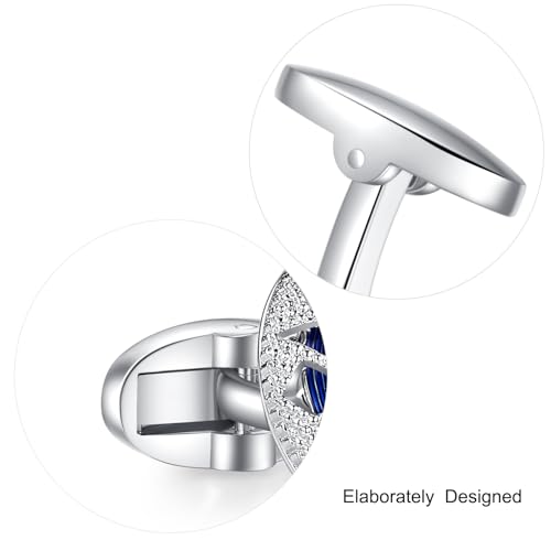 Gemelos HONEY BEAR con diseño floral hueco azul y plata miniatura 7