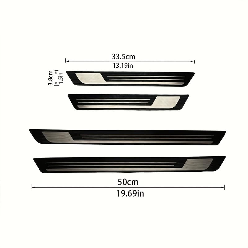 Protector de estribo de acero para coche Volvo S90 accesorios 4x 5