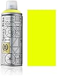  Fahrrad Lackspray in NEON Farben - KEINE GRUNDIERUNG notwendig - Acryllack/Lack Spray in 400 ml Spraydose, Matt- und Klarlack Optik möglich (Matt, Neon Gelb)