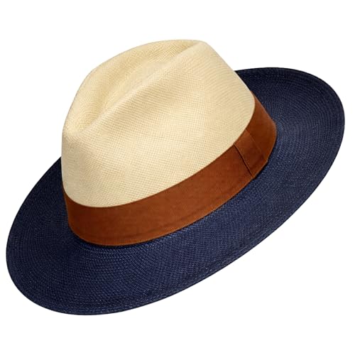 Image of Gamboa Original Panama Hat for Men and Women Fedora Straw Summer Beach Sun Hat Protection UV UPF50+