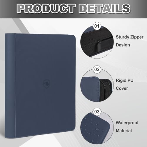Image of Top Loader Binder 16 Pocket, Holds 640 Toploaders, 100 Toploaders INCLUDED