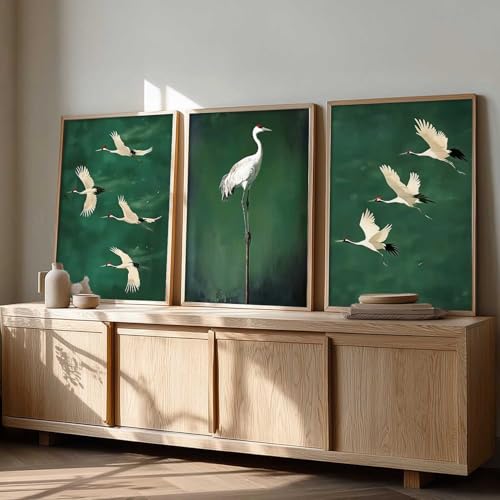Image of kotart Home Decor Nature Art Painting Decorative Wall Art | Poster With Frame For Living Room Bed Room Hotel Wall Decor Digital Reprint Set of 3 (35x37 Inch)