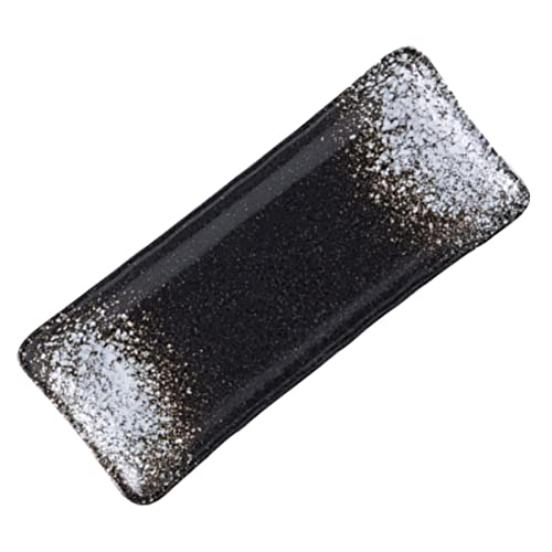 NAMOARLY 1pc Ceramic Long Plate Porcelain Serving Platter Saury Dish Sushi Platters Fruit Plate Soy Sauce Decorative Serving Tray Decorative Plate Fruit Platter Sushi Plate White Ceramics