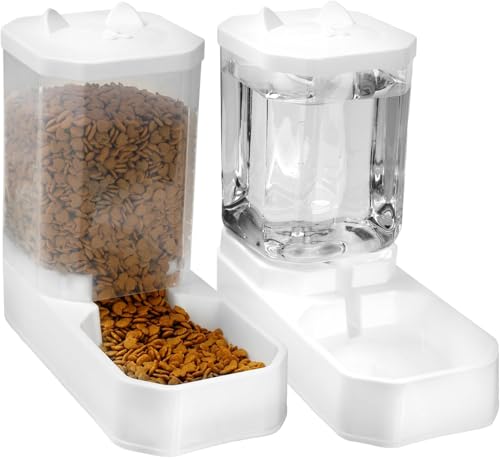 OASTRO 水飲み器 自動給水器 みずのみ 3.3L大容量 猫 中小型犬 フィルター付き 重力設計 自動補水 電気不要