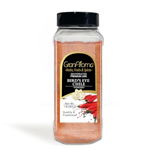 GranAroma Bird's Eye Chile Powder, Thai Chili Powder, Hot &