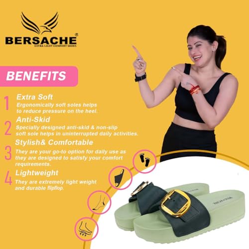 Image of BERSACHE Extra Soft Classic Casual with Regular wear with Ultra Soft & Flexibility Technology Flipflop for Women's
