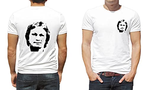 Photo de Générique T-Shirt Chanteur Claude Francois cloclo N019 (L, Blanc)