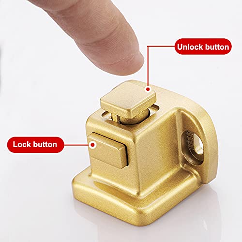 Tope de puerta magnético invisible para dormitorio y baño con fijación de piso 4