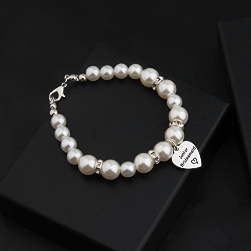 Zuo Bao Bridesmaid Jewelry Gift Crystal Pearl Bracelet for Chief/Junior Bridesmaids2