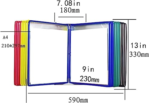 Solution de rangement murale élégante A4 bleu anti-désordre - 3