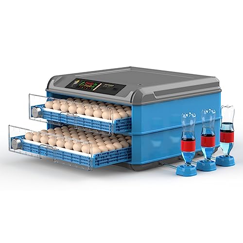 Cashwise Automatic Egg Incubator, Digital Hatching Eggs with Fully Automatic Turner, Poultry Hatching Machine with Humidity Control, for Hatching Chicken Duck Quail Bird Eggs,128Eggs