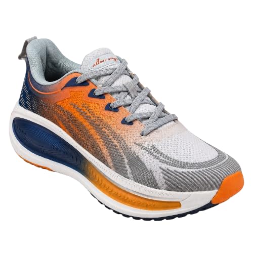 Image of Allen Cooper Training,Road Running,Cricket,Gym,Sports Comfortable Extra Max Cusion with Memory Foam Insole Running Shoes for Men(601|Grey /Black-Olive-Sizes 6,7,8,9,10)