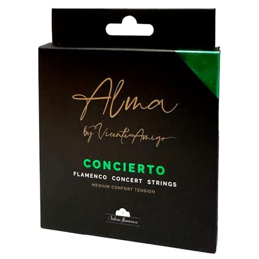 Juego de Cuerdas para Guitarra Flamenca y Clásica “Alma” by Vicente Amigo - Modelo Concierto – Tensión Medium Confort | Sonido Natural y Brillante | Ideales para Actuaciones