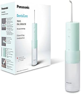 Panasonic EW-DJ4B, Ducha Bucal de Viaje, Recargable con Tecnología de Ultrasonidos, Depósito de Agua de 150 ml, Carga Rápida en 1 Hora