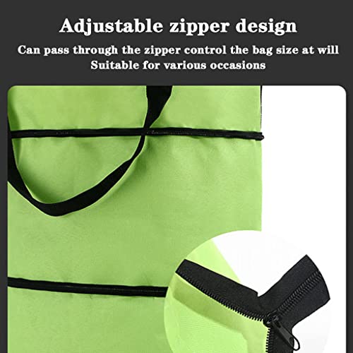 YBYWL Einkaufstasche 2 In 1 Faltbare Einkaufswagen Einkaufstrolley-Tasche mit 2 Rädern, Leichte Gepäck Tasche… – Bild 8