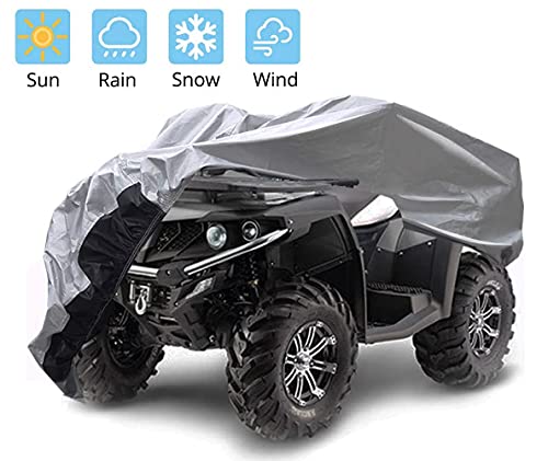 GUNHYI ATV Cover 6 Layers All Weather Waterproof , Heavy Duty Quad 4 Wheelers Cover, Outdoor Protection from Wind UV Sun Snow Rain, Universal Fit XXXL (100x43x48 inch)
