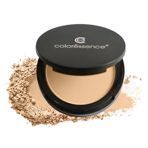 Image of Coloressence Starlet HD Matte Compact Powder, Beige, 10gm with FREE Applicator Puff | For All Skin Types | Long Lasting | Lightweight | Waterproof | Sweatproof