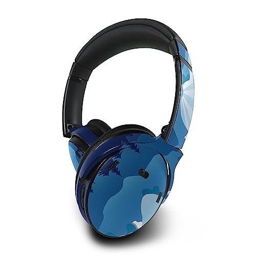 Image of MightySkins Skin Compatible with Bose QuietComfort 45 Headphones - Blue Mountains | Protective, Durable, and Unique Vinyl Decal wrap Cover | Easy to Apply, Remove, and Change Styles | Made in The USA