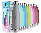 sprudelflasche druck ♻️CO-FREUNDLICH & LANGLEBIG - Hergestellt aus BPA-frei, Phthalat-frei, Toxin-frei, rostfrei Edelstahl. Genießen Sie personalisierte Getränke, Tee, Milch oder Kaffee mit dieser Wasserflasche, die Ihrer Gesundheit nichts anhaben kann. Eine umweltfreundliche Sportwasserflasche, um Sie gesund zu halten, geeignet für Kinder und Erwachsene.