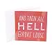 Hallmark Studio Ink Birthday Card (Hell Broke Loose)