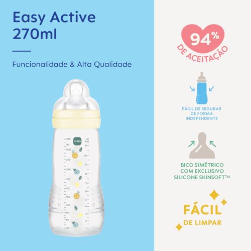 MAM Baby 1 Mamadeira Easy Active 270ml Com... glide