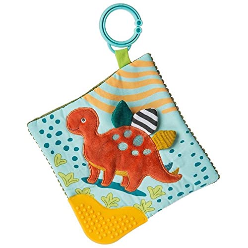 Mary Meyer Pebblesaurus Crinkle Teether Toy With Baby Paper And Squeaker, 6 X 6-Inches, Dinosaur #TOP5