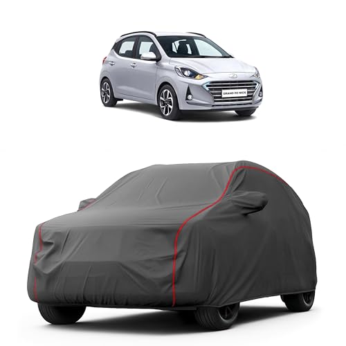 Image of Heavy-Duty Car Cover for Compatible with Hyundai The Grand i10 Nios (2019 to 2025 All Models) Deluxe Car Protection Cover - Waterproof & UV-Resistant All-Season Exterior Protection
