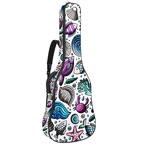 Sac à dos guitare acoustique imperméable haut de gamme fleurs de cerisier