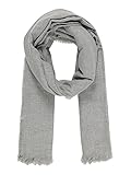 Tacto suave ONLY Bufanda para mujer Jone, gris jaspeado, Talla única