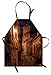 ABAKUHAUS Ancien Tablier, Medieval Street Town, Produit Unisexe avec Col Réglable pour Cuisine et Jardinage, Bronzer